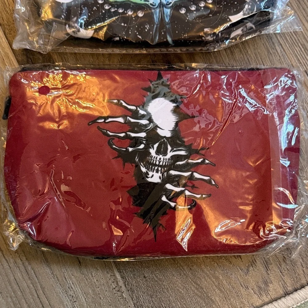 Set of 2 Graphic zipper pouch